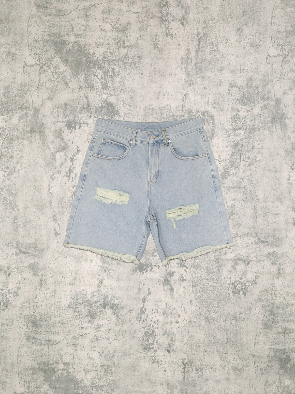 Light Washed Denim Shorts