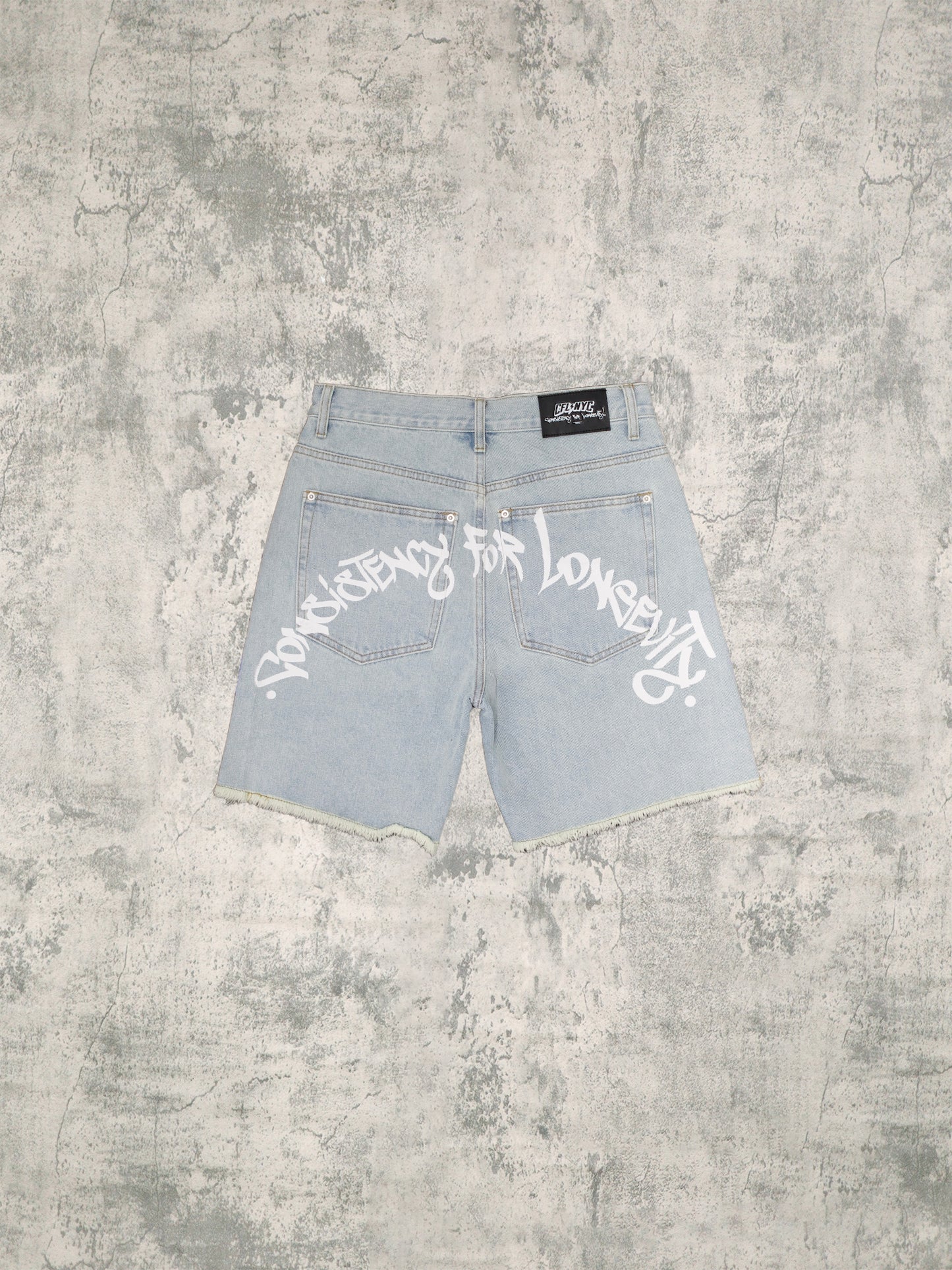 Light Washed Denim Shorts