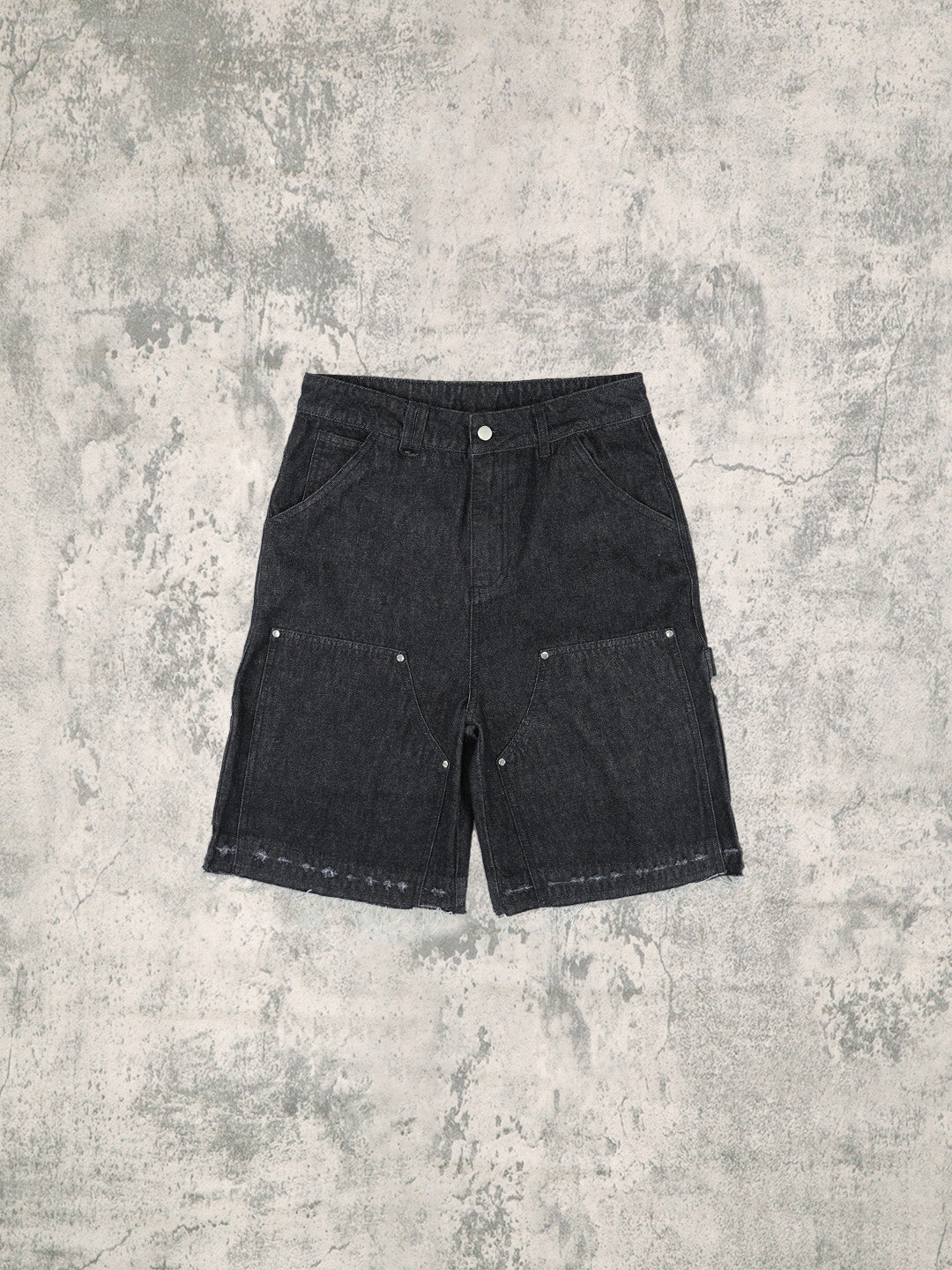 Black Denim Work Jorts