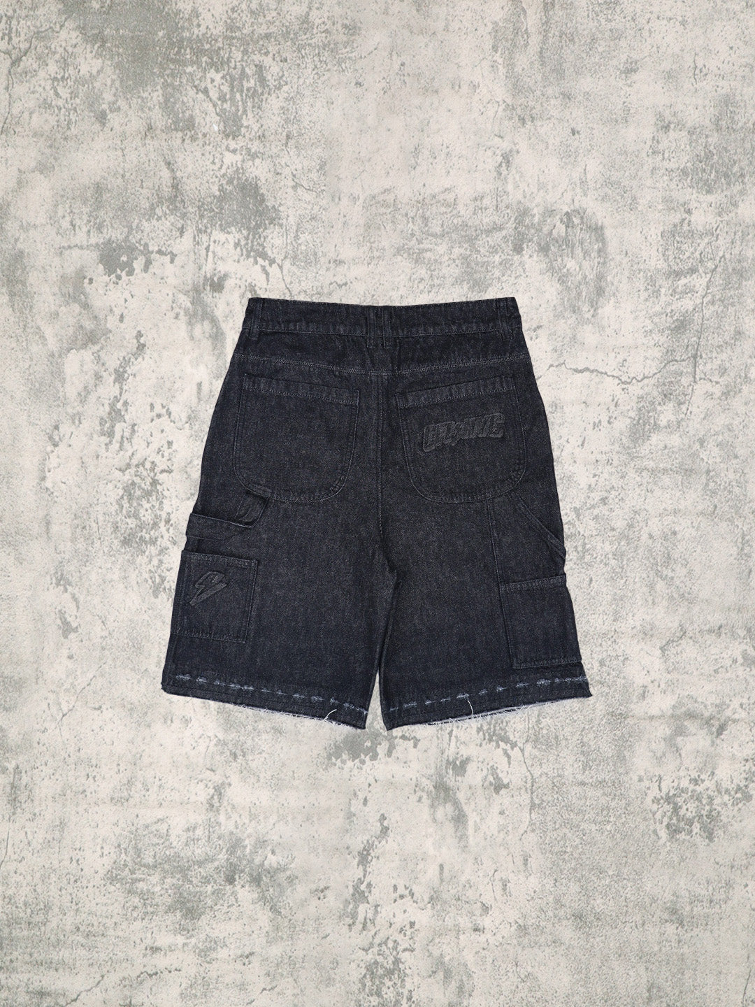 Black Denim Work Jorts