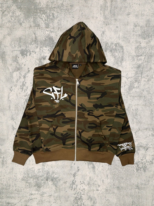 Camouflage Zip Up