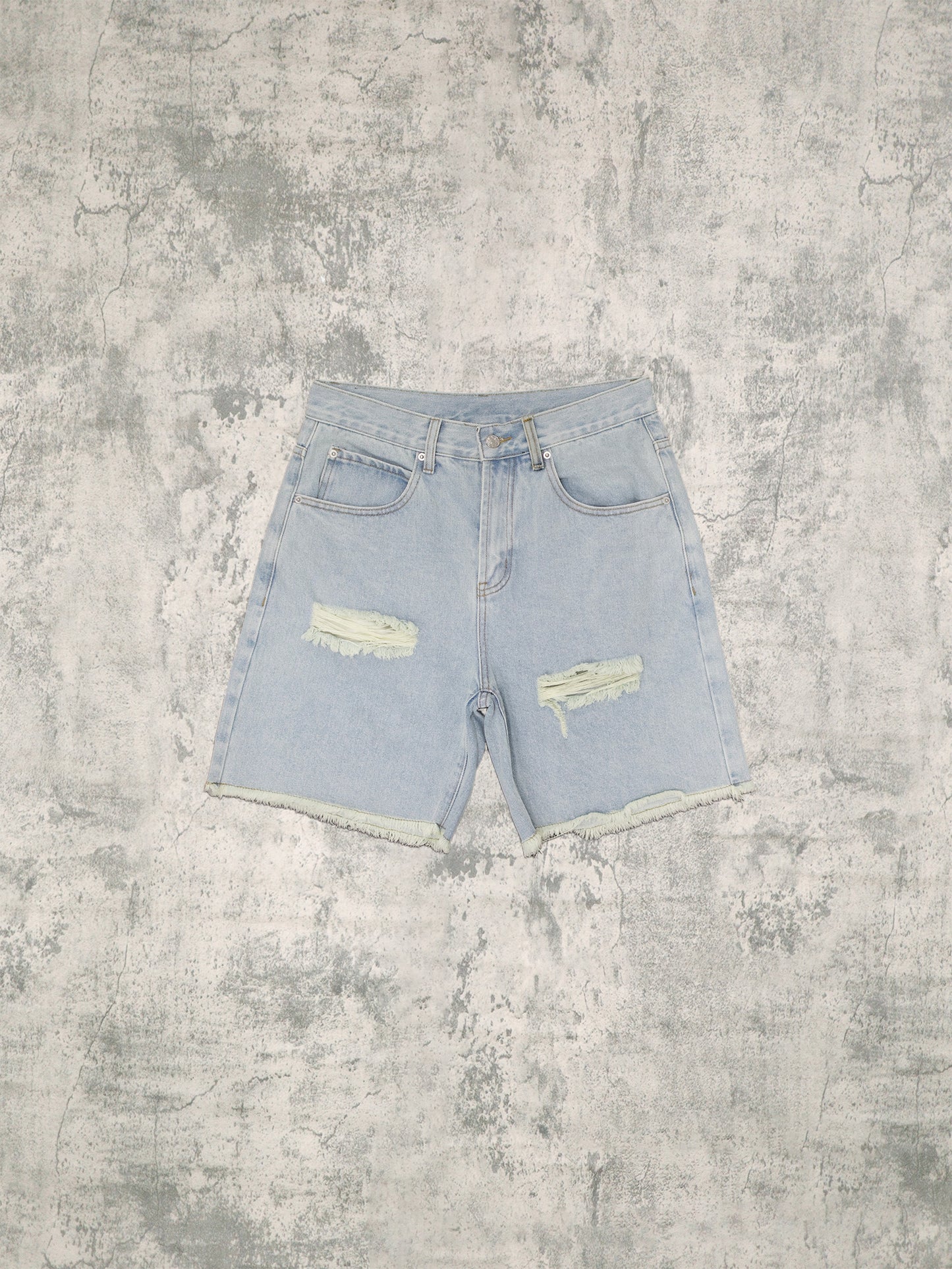 Light Washed Denim Shorts