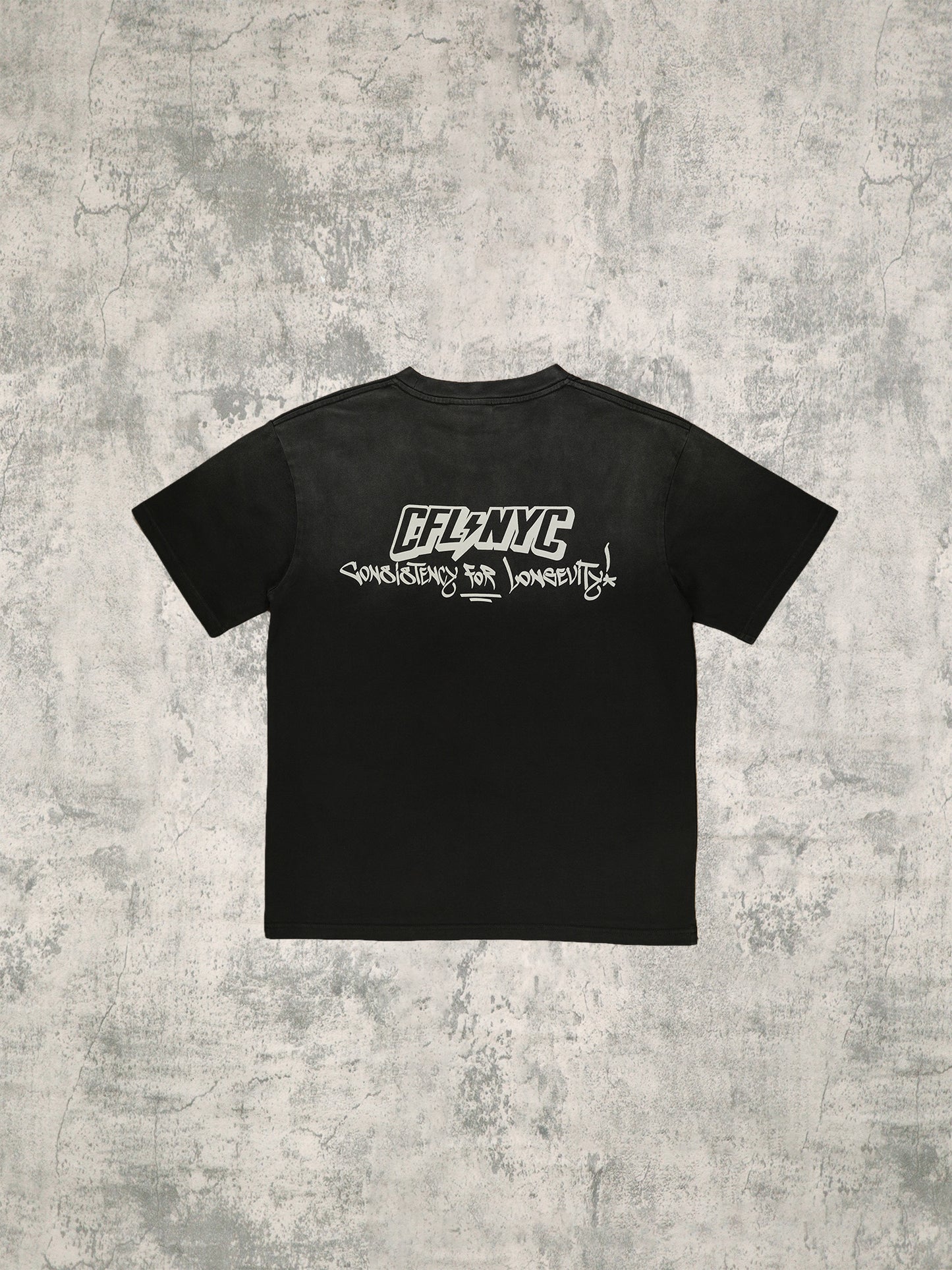 Black Sundry Acid Wash T