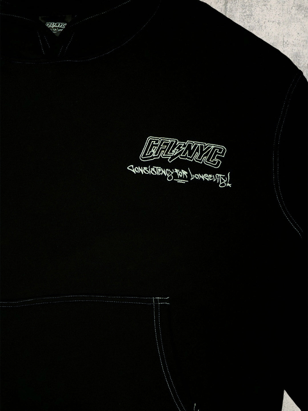 Black Outline Hoodie