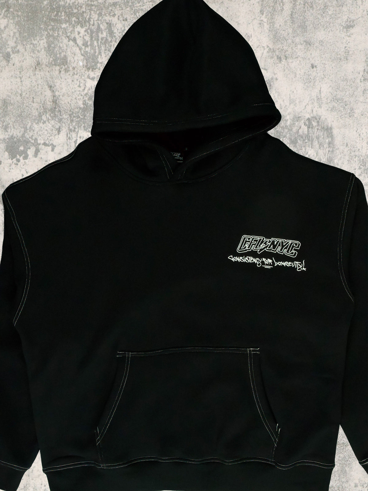 Black Outline Hoodie