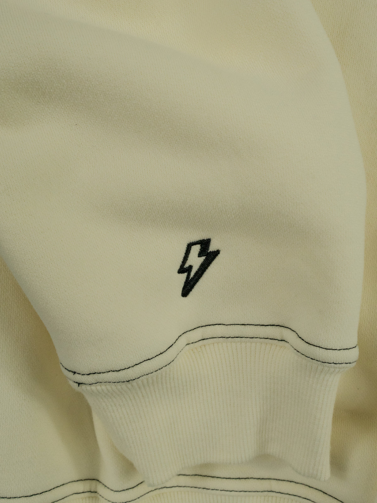 Cream Outline Hoodie