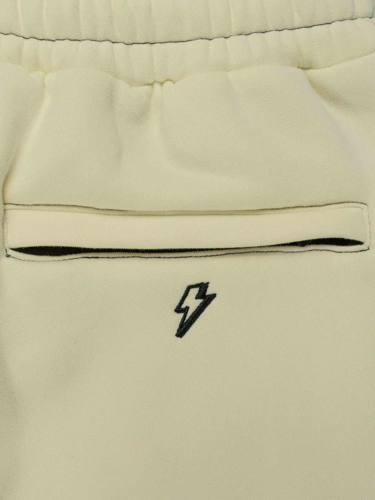 Cream Outline Sweat Pants